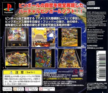 World Greatest Hits Series Vol. 1 - Pro Pinball - Big Race USA (JP) box cover back